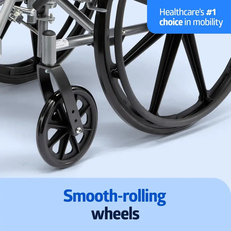 Ultra-Light Mobility Wheelchair – Adjustable Elevating Leg Rests & Swing-Away Desk Arms