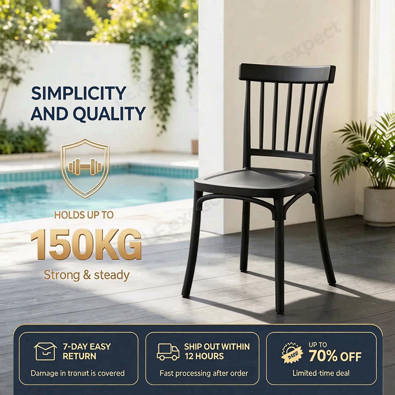 New Plastic Chair Home Dining Chair Backrest Chair Dining Table Chair Thickened Retro Windsor Chair