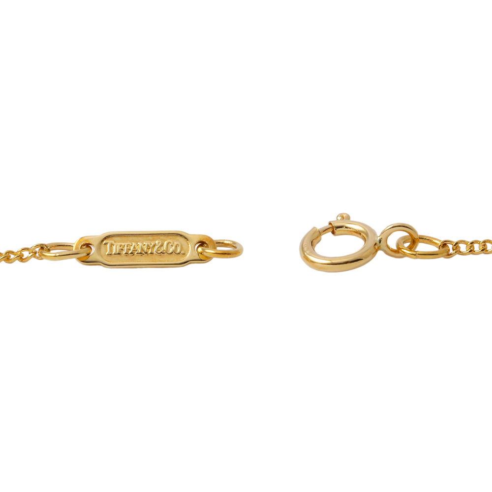 Tiffany & Co. Tiffany Ribbon Motif K18 Yellow Gold Necklace