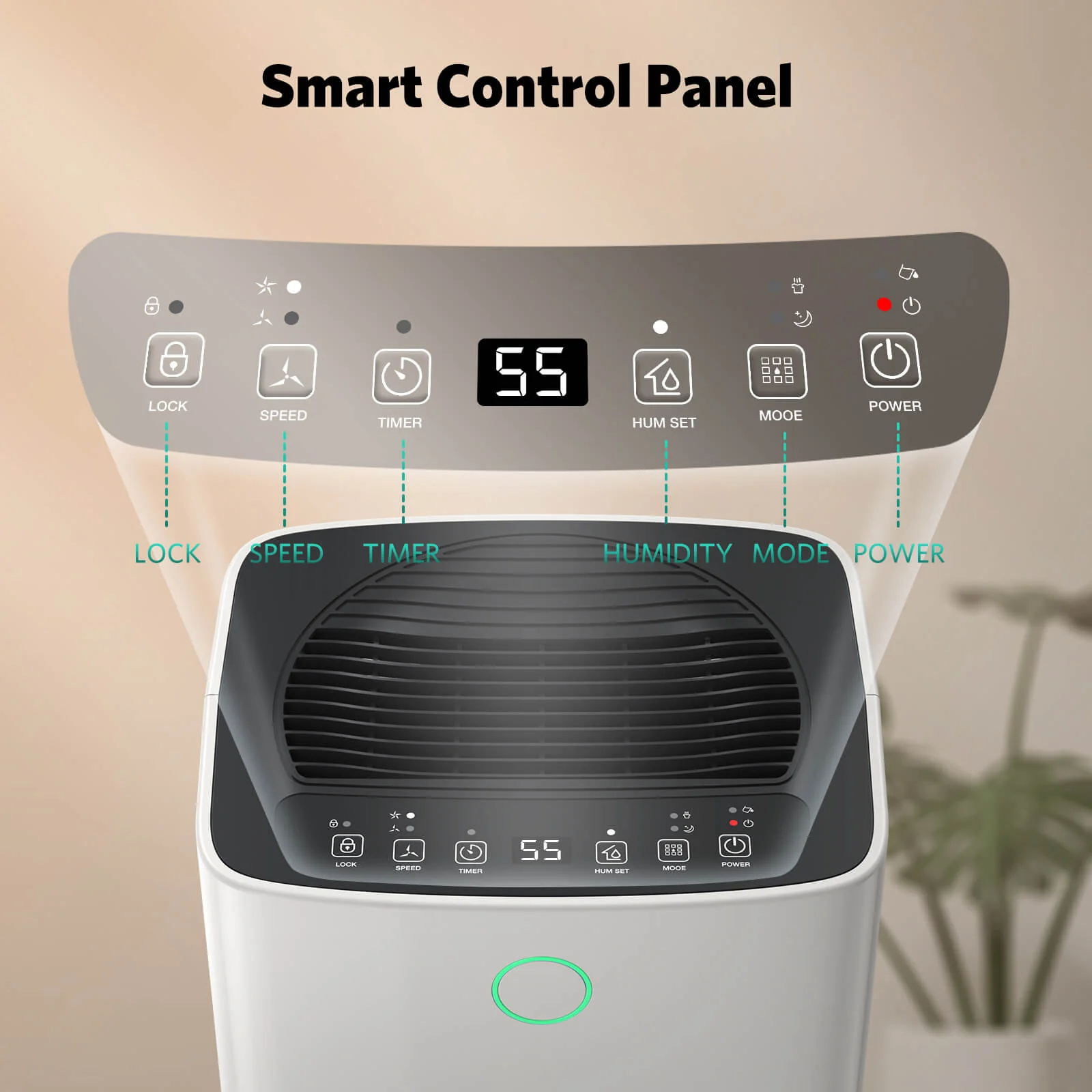 24 Pints Dehumidifier D4212B