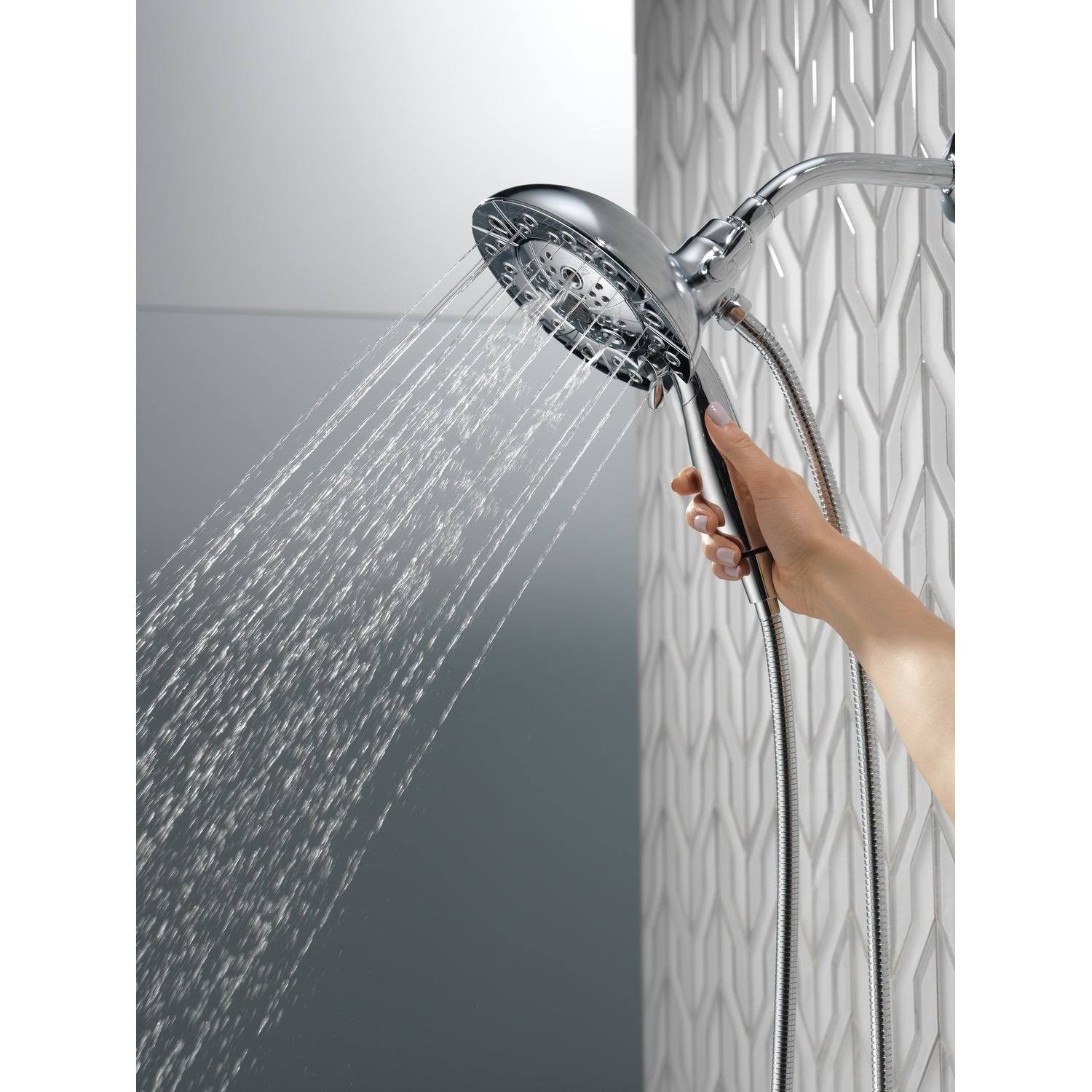 Delta 58480-PK In2ition H2Okinetic 5-Setting Two-in-One Shower - Chrome