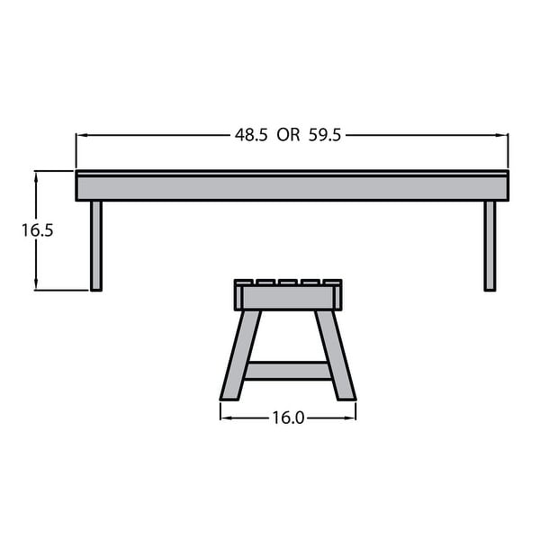 Highwood Weatherly 4foot Ecofriendly Synthetic Wood Picnic Bench