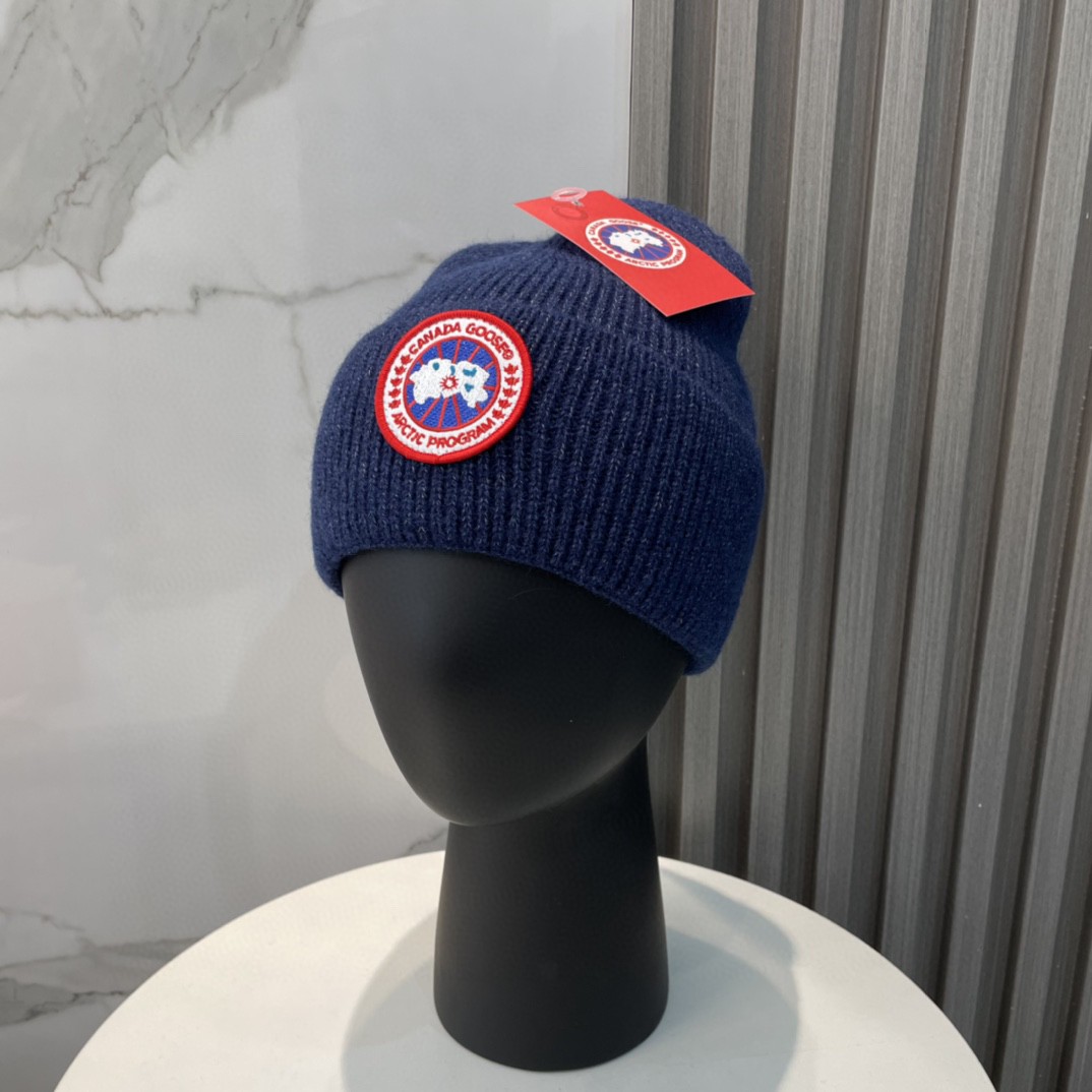 Canada Goose Logo Beanie Warm Hats - cnluxepick