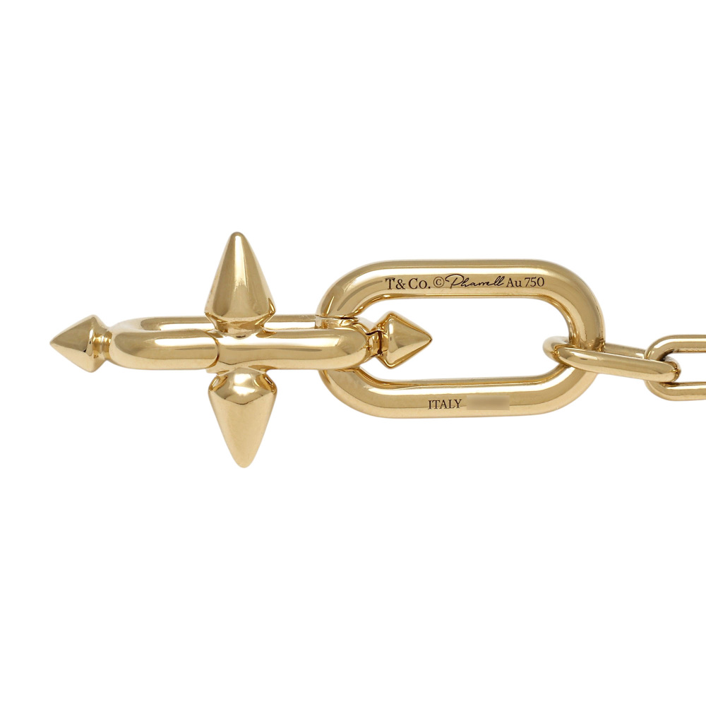 Tiffany & Co. Titan Link Station Necklace 18K Yellow Gold 73470811