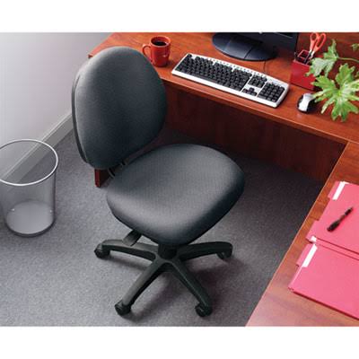 Alera Interval Series Swivel/Tilt Task Chair, Leather, Black