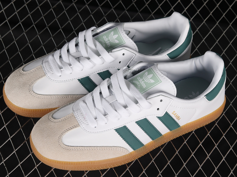 Adidas Samba Og Shoes Cloud White/Collegiate Green/Vapour Green EE5451