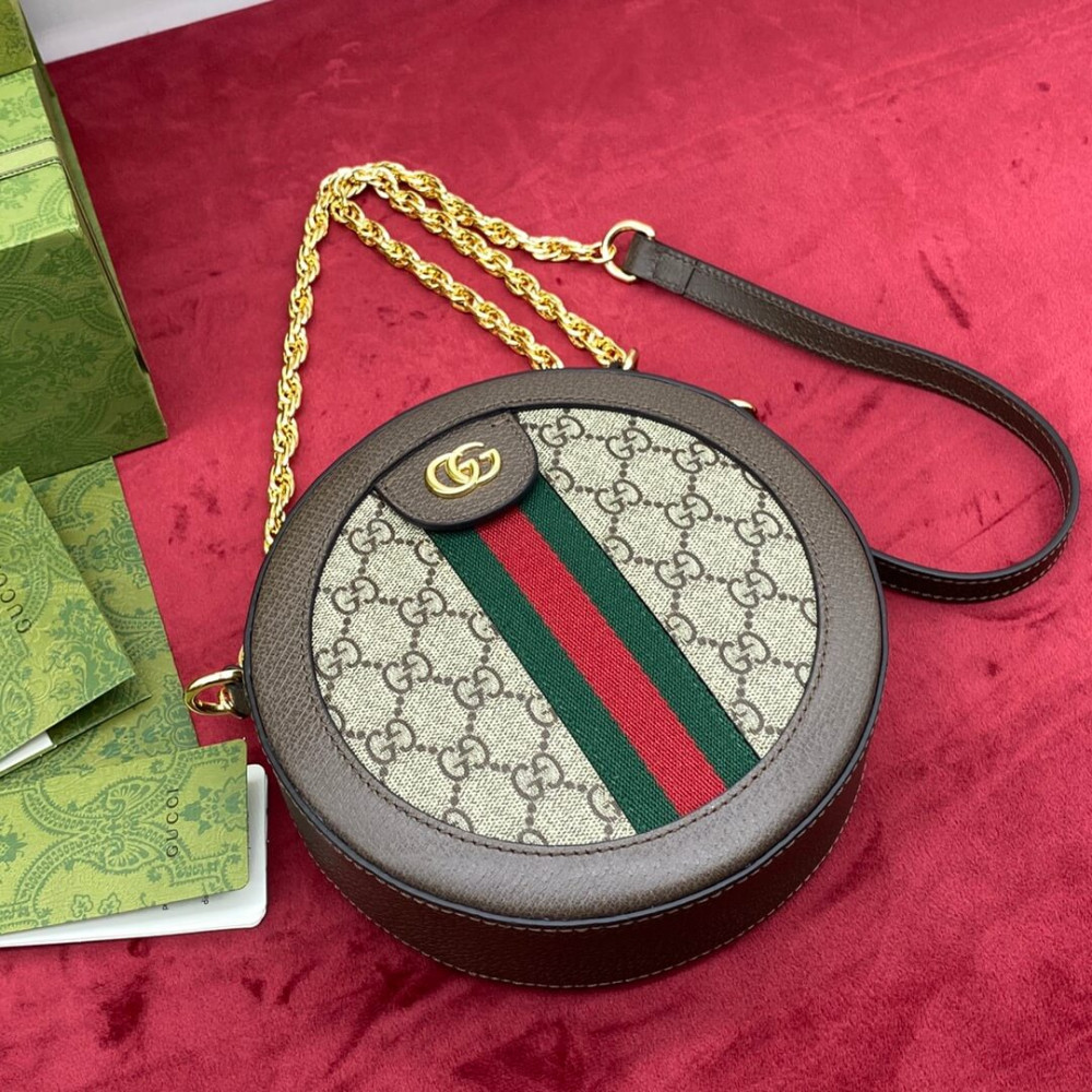 Gucci Ophidia Mini GG Round Shoulder Bag
