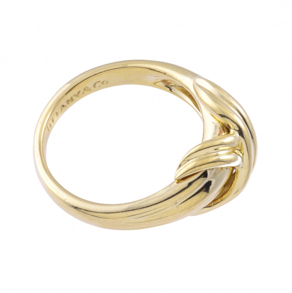 Tiffany & Co. Tiffany Signature Cross K18YG Yellow Gold Ring