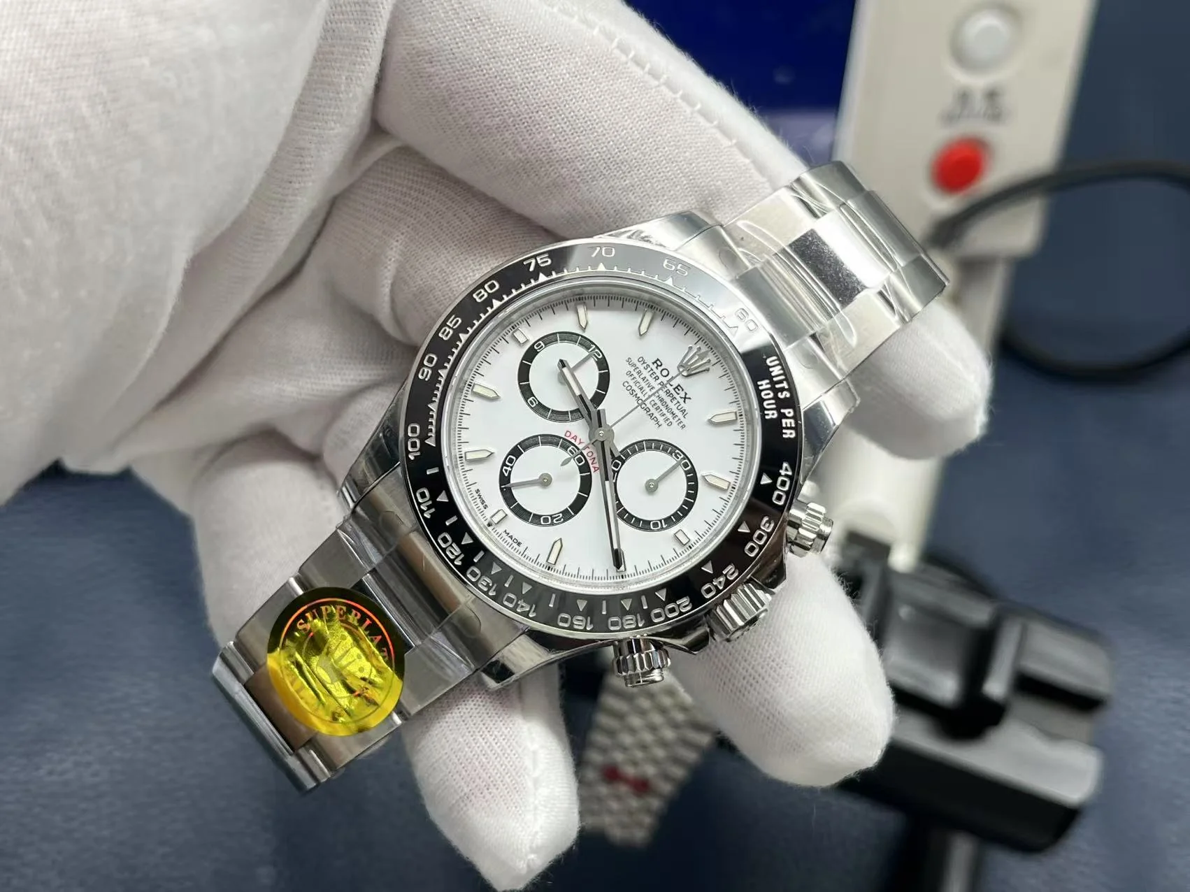 Rolex 25 Daytona 40mm Silver Black White