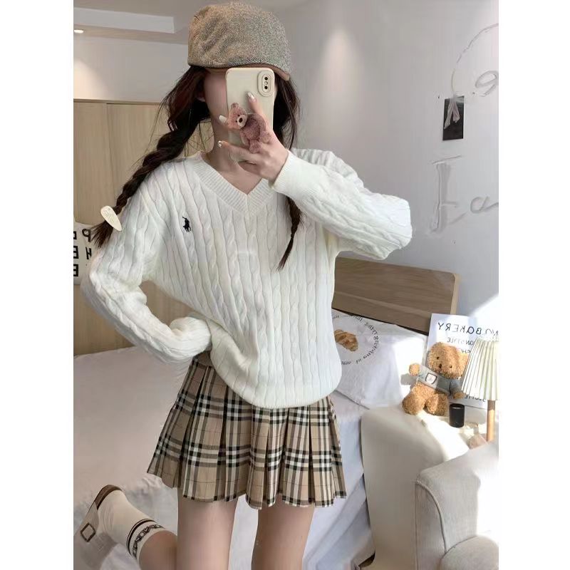 High Quality Ralph Lauren Sweater White Black White Grey - cnluxepick