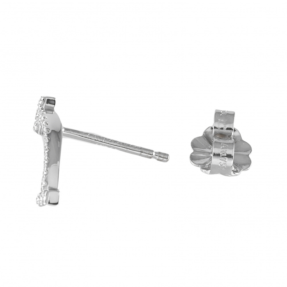 Tiffany & Co. Tiffany T Smile Earrings 18K White Gold Diamond 60150739