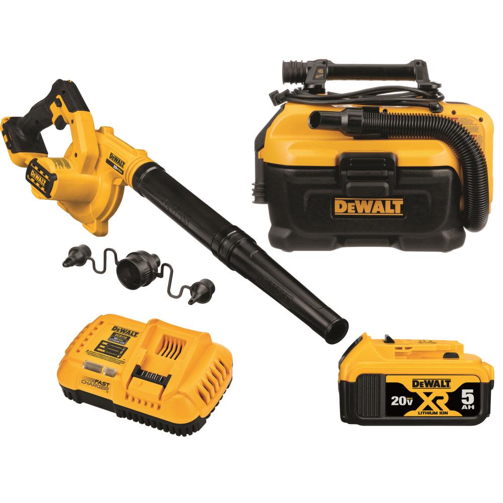 2026 DEWALT 20V MAX 2-Tool Combo Kit (Blower and Vacuum) DCK204P1 from DEWALT