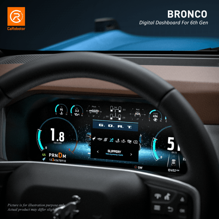 CaRobotor B Pro Bronco Digital Dashboard | 12.3″ HD Cluster (For Bronco Gen 6)