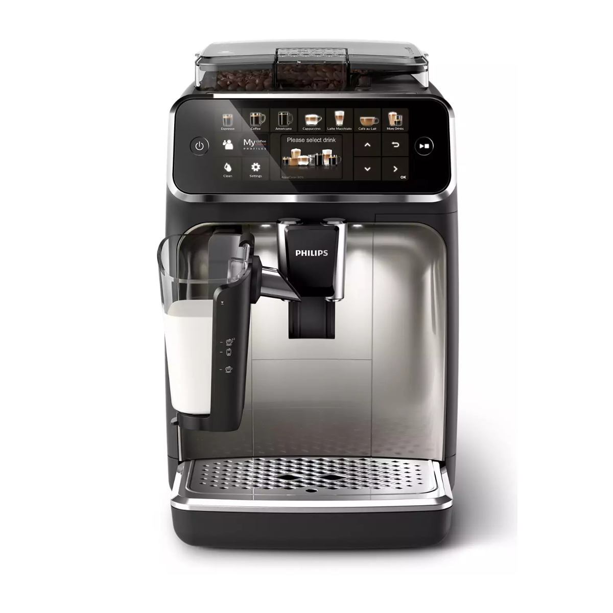 Philips 5400 LatteGo Super Automatic Espresso, Cappuccino, & Latte Machine EP5447/94
