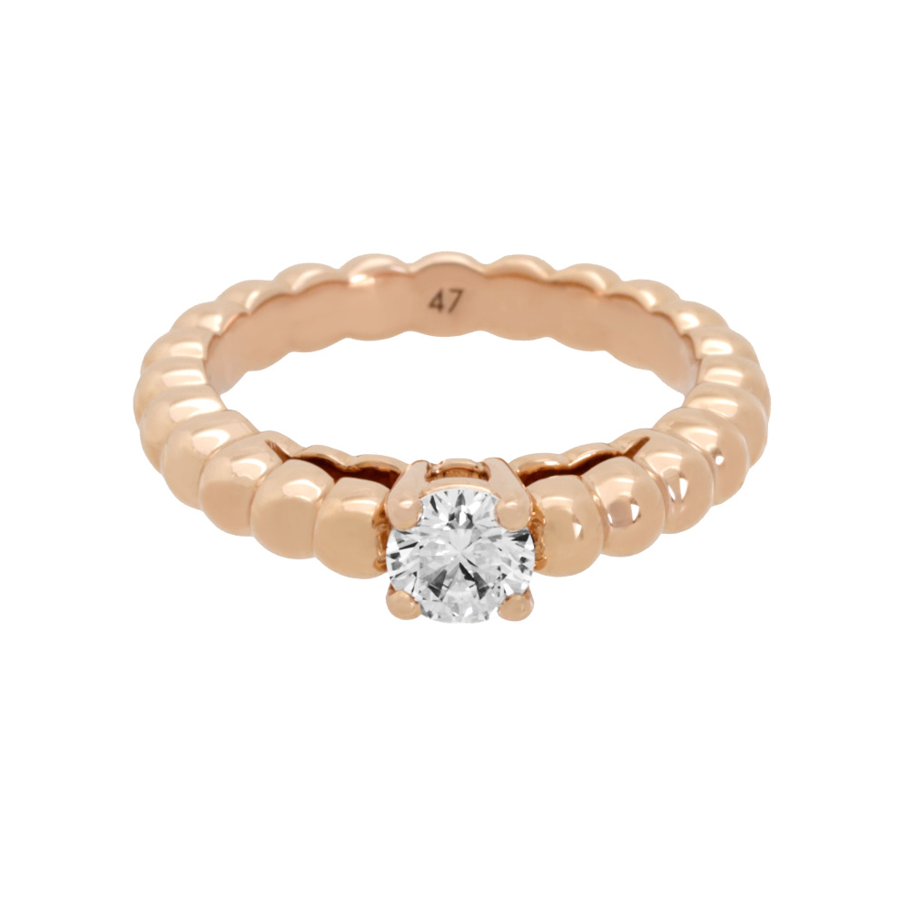 Van Cleef & Arpels Perlet Ring 18K Rose Gold Diamond VCARO1WG00