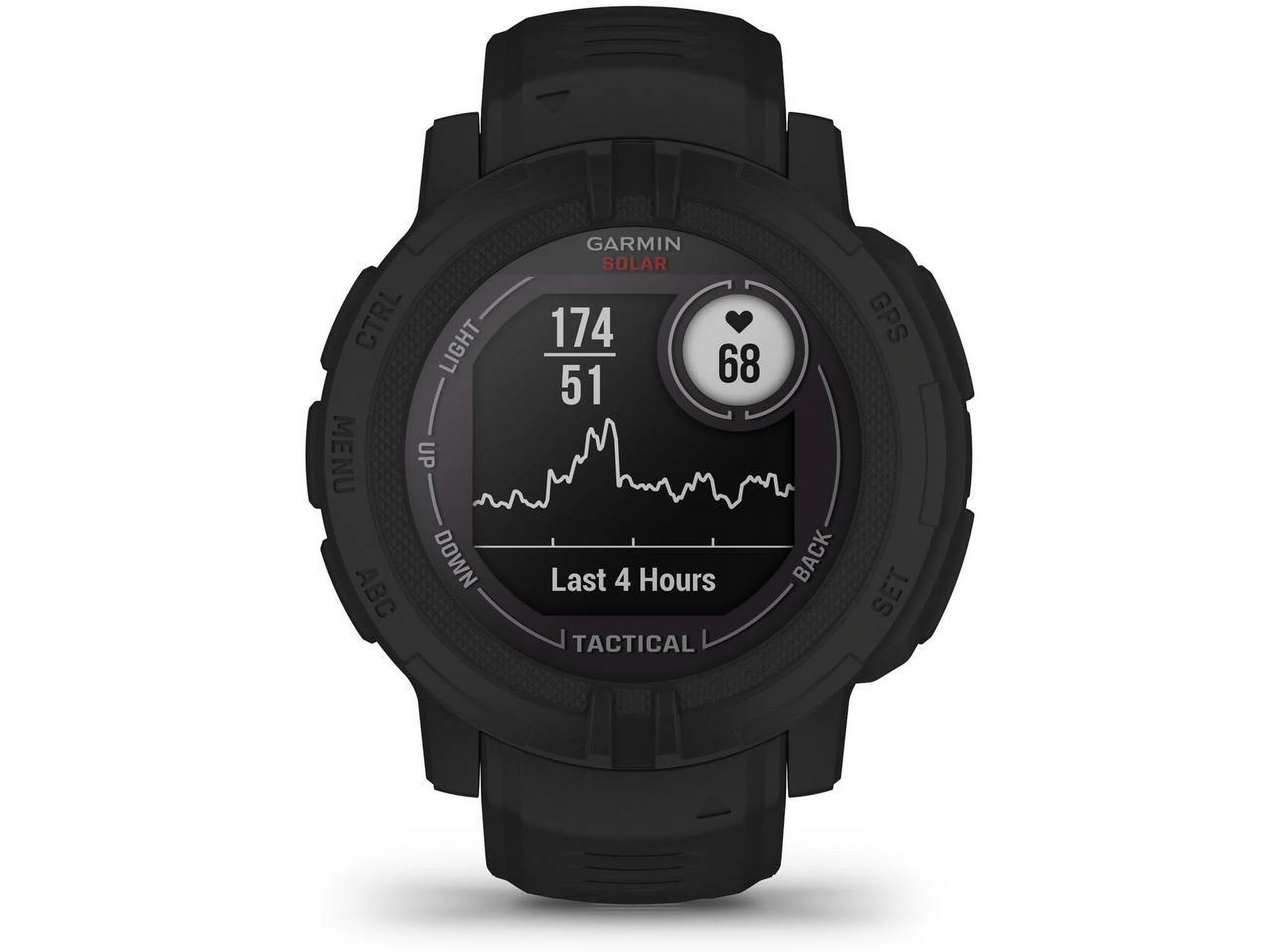 Garmin Instinct 2 Solar Tactical Edition 45mm Rugged GPS Smartwatch, Black