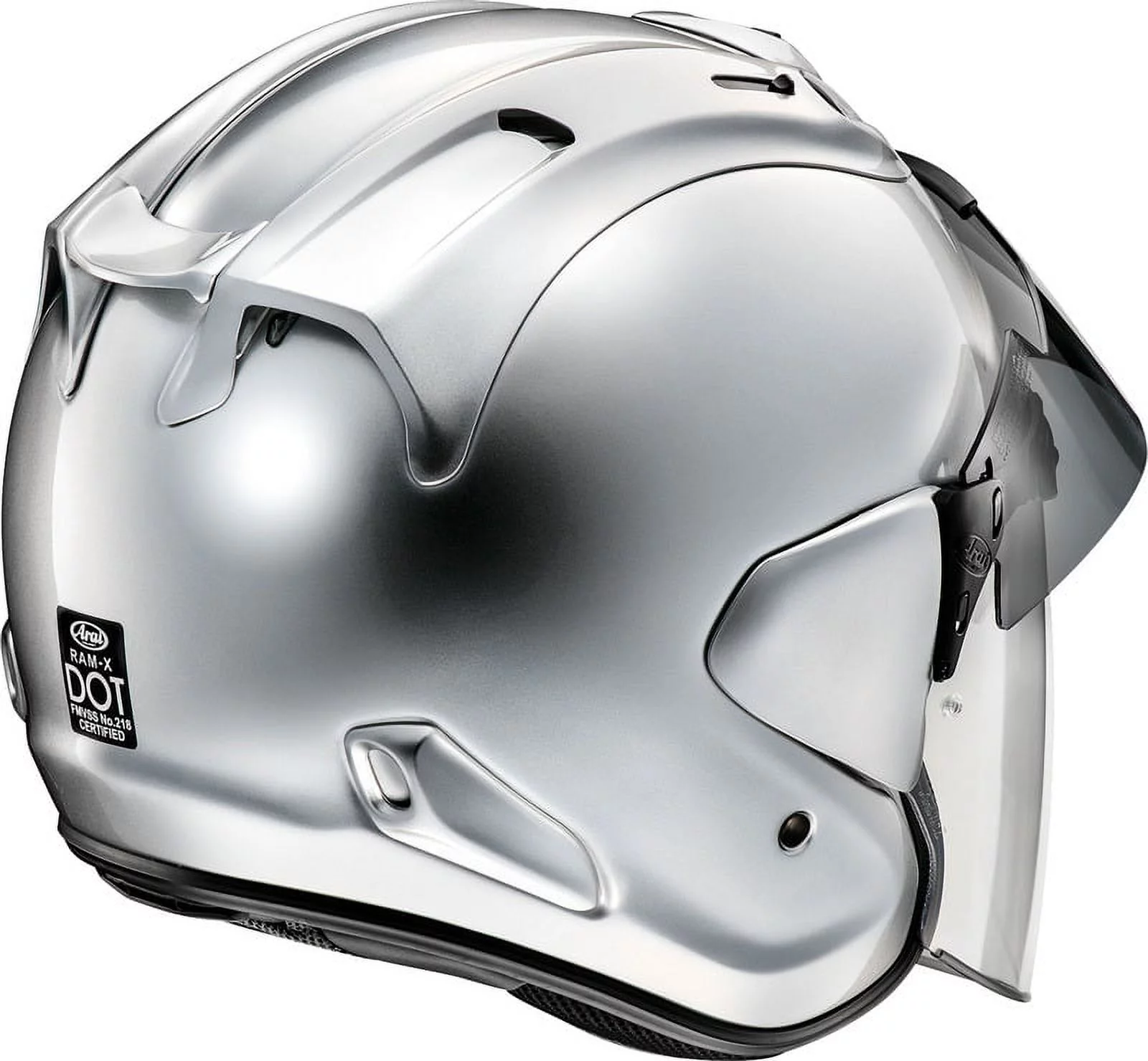 Arai Ram-X Solid Open Face Motorcycle Helmet (M2020D) Aluminum Silver XXL