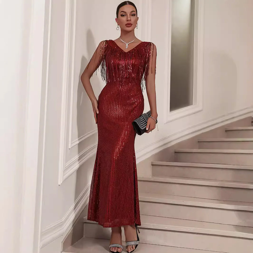 Sequined Mermaid Maxi DressClistos