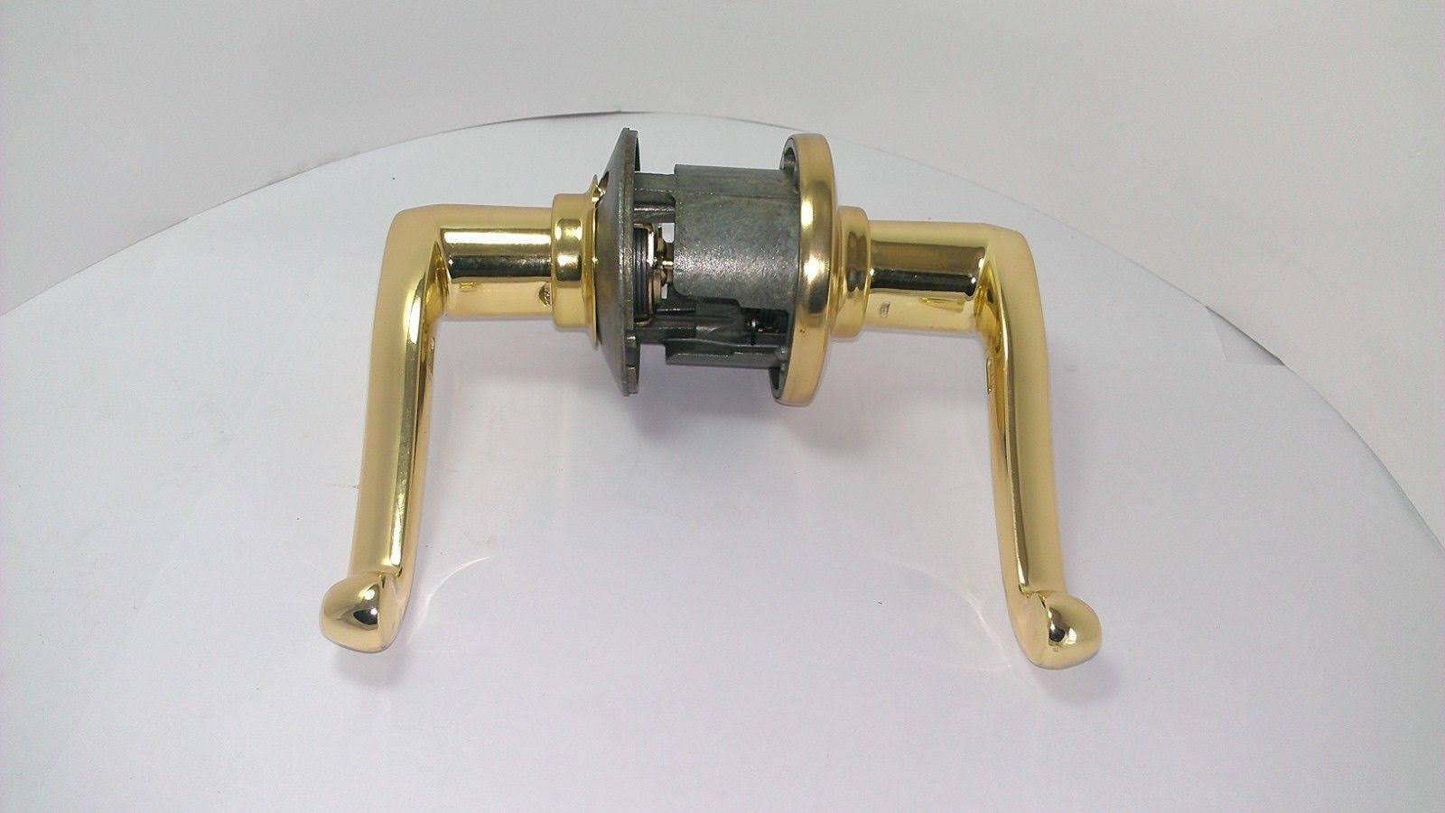 Schlage S10FLA605RH Flair Right Hand Passage Leverset in Polished Brass