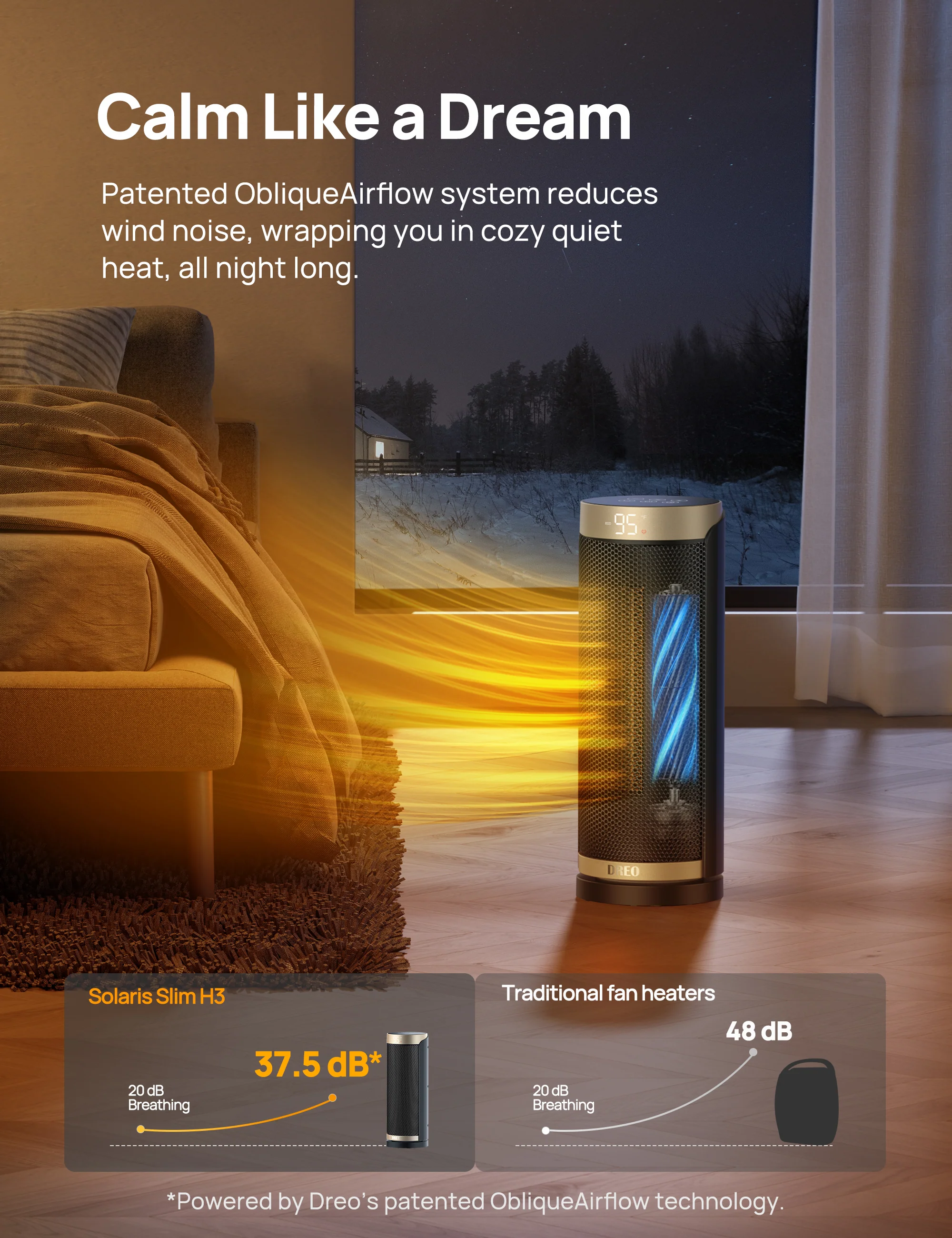 Space Heater Solaris Slim H3