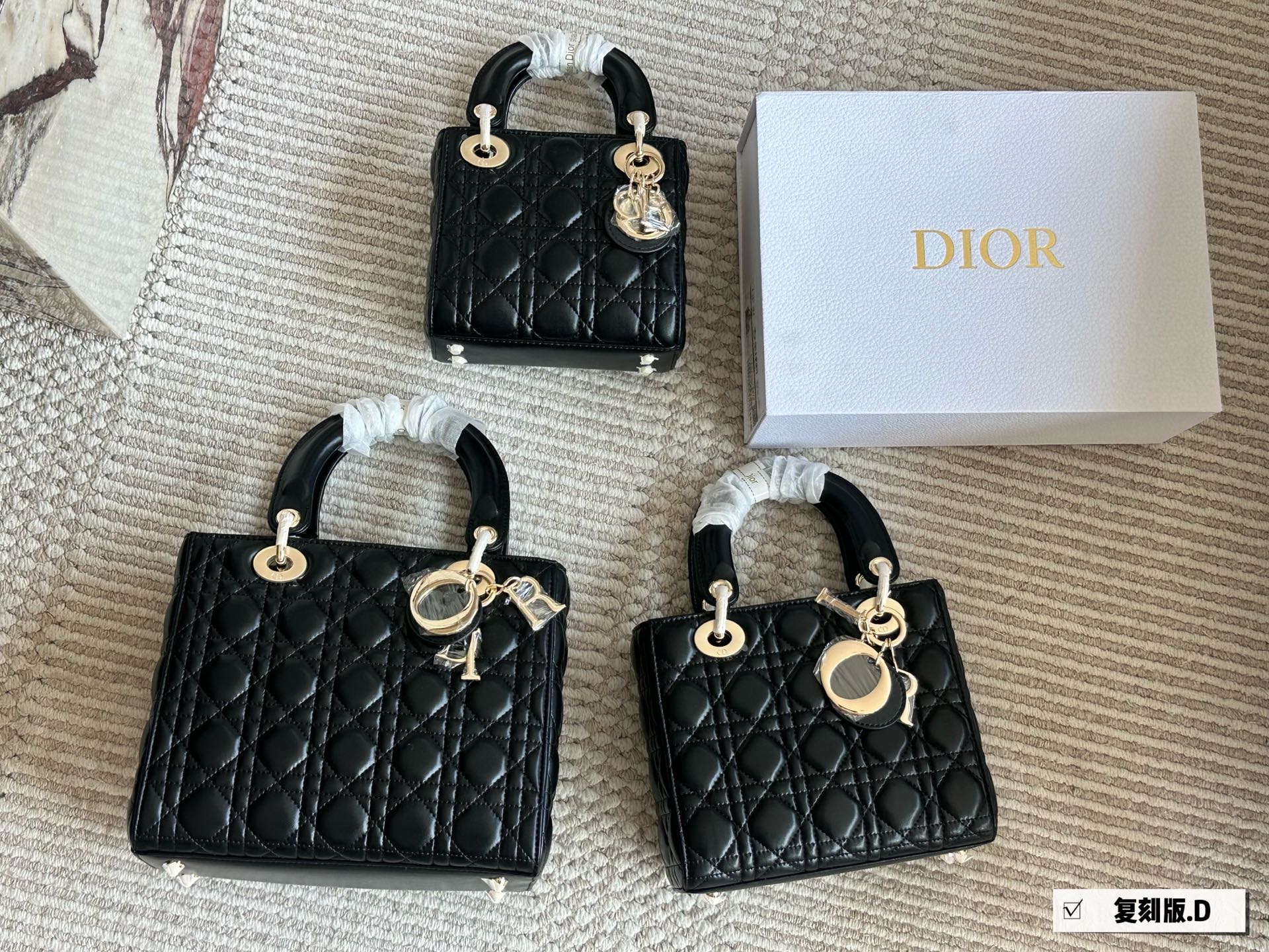 Dior Lambskin Lady Dior Bag - cnluxepick