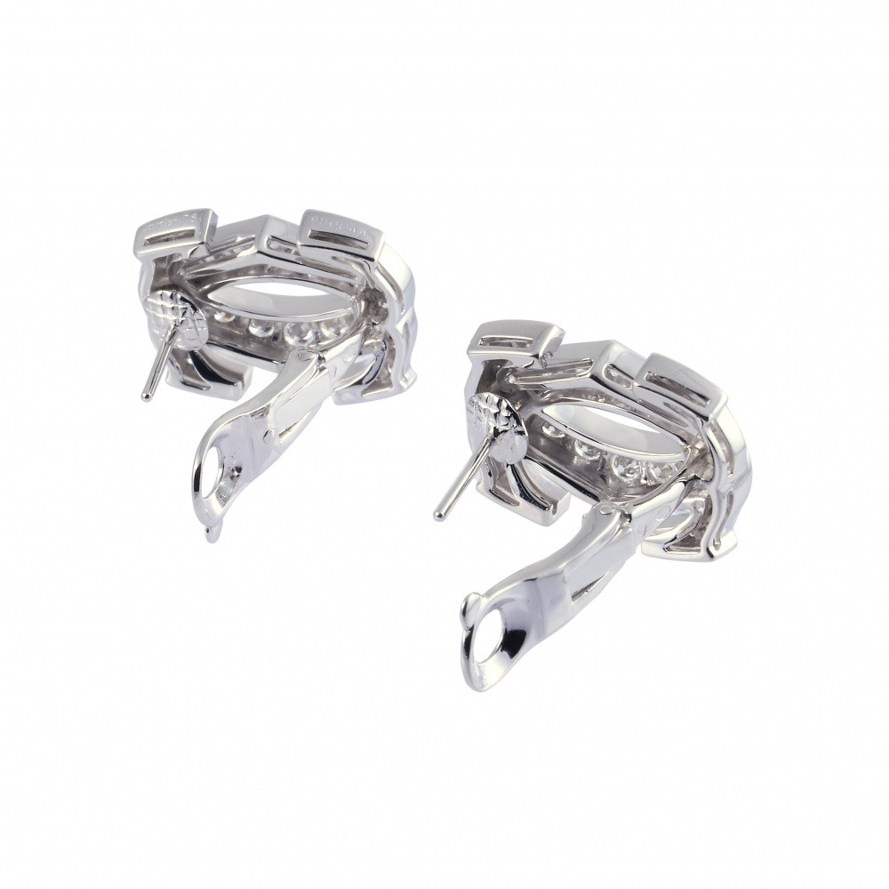 Cartier Penelope K18WG White Gold Earrings Diamond