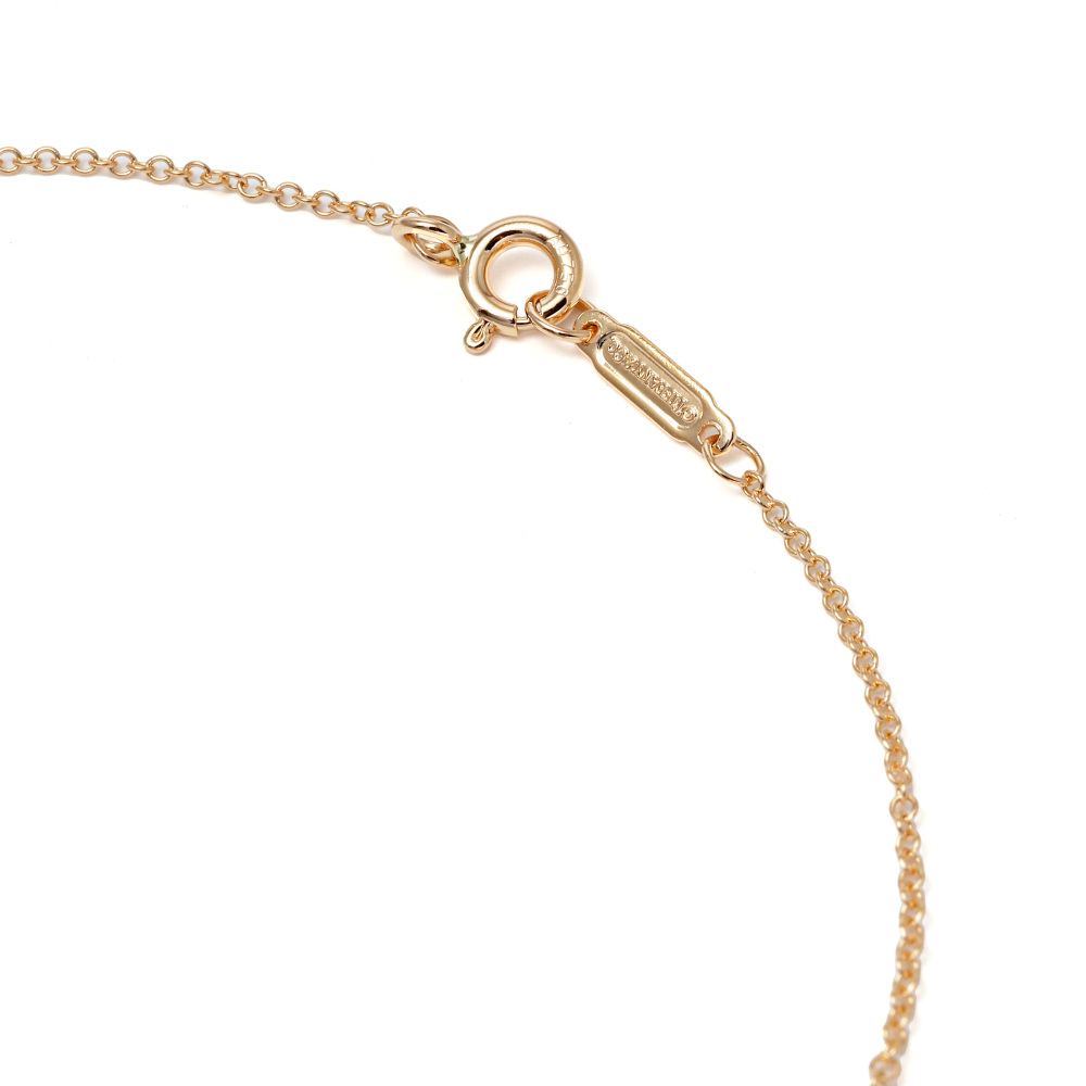 Tiffany & Co. Schlumberger Rin Necklace Platinum & 18K Rose Gold Diamond 60022686
