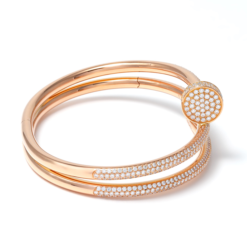 Cartier Juste un Clou Bracelet 18K Rose Gold Diamond N6708600
