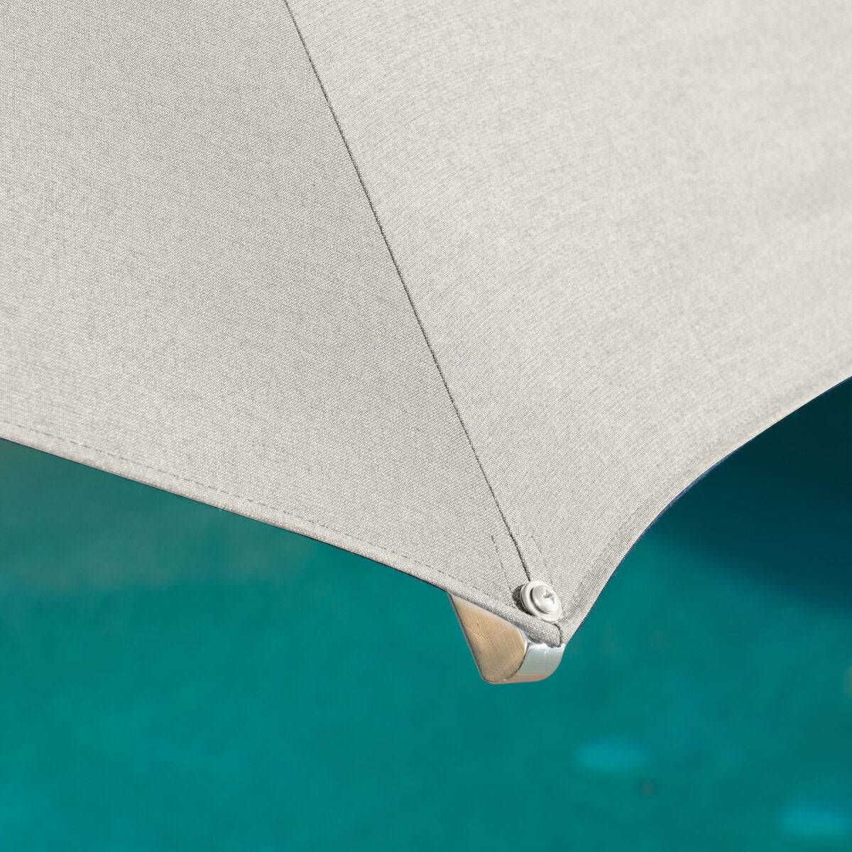 Activa 11ft Aluminium Umbrella with LED Lights in Pumice