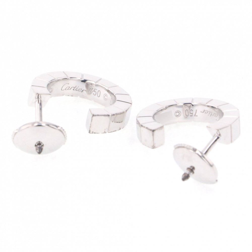 Cartier Laniere Earrings 18K White Gold
