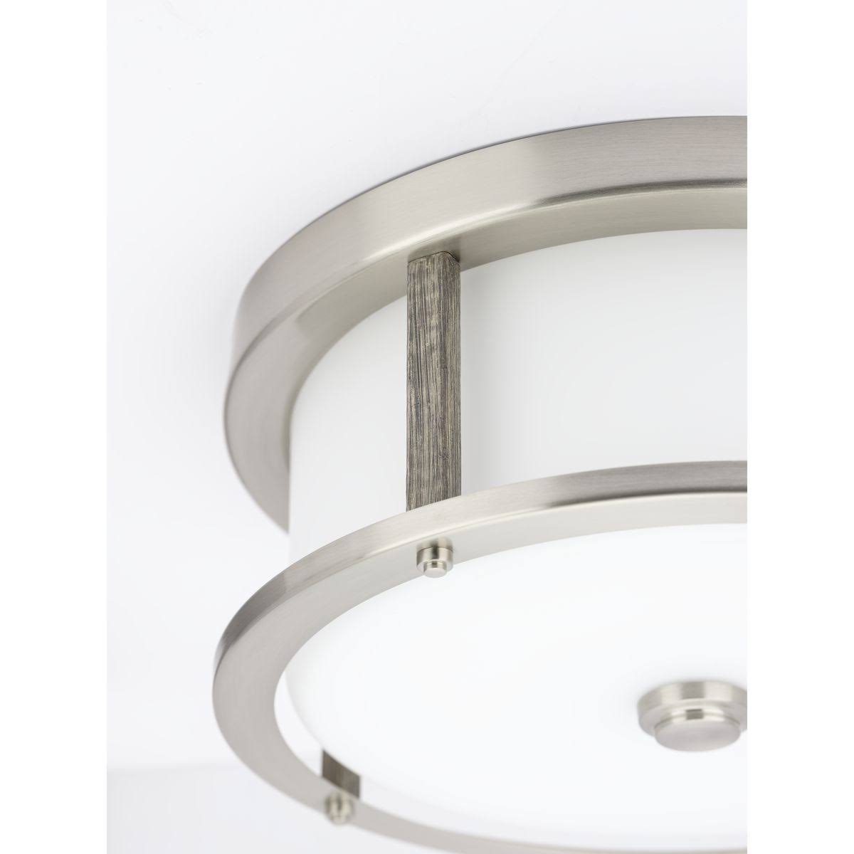 Progress Lighting P350144-020 Mast 13 in. 2-Light Antique Bronze Flush Mount