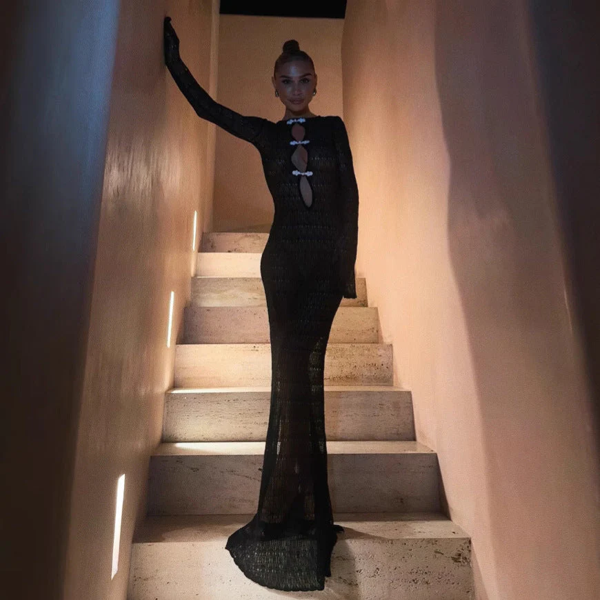 Cutout Backless Maxi DressClistos