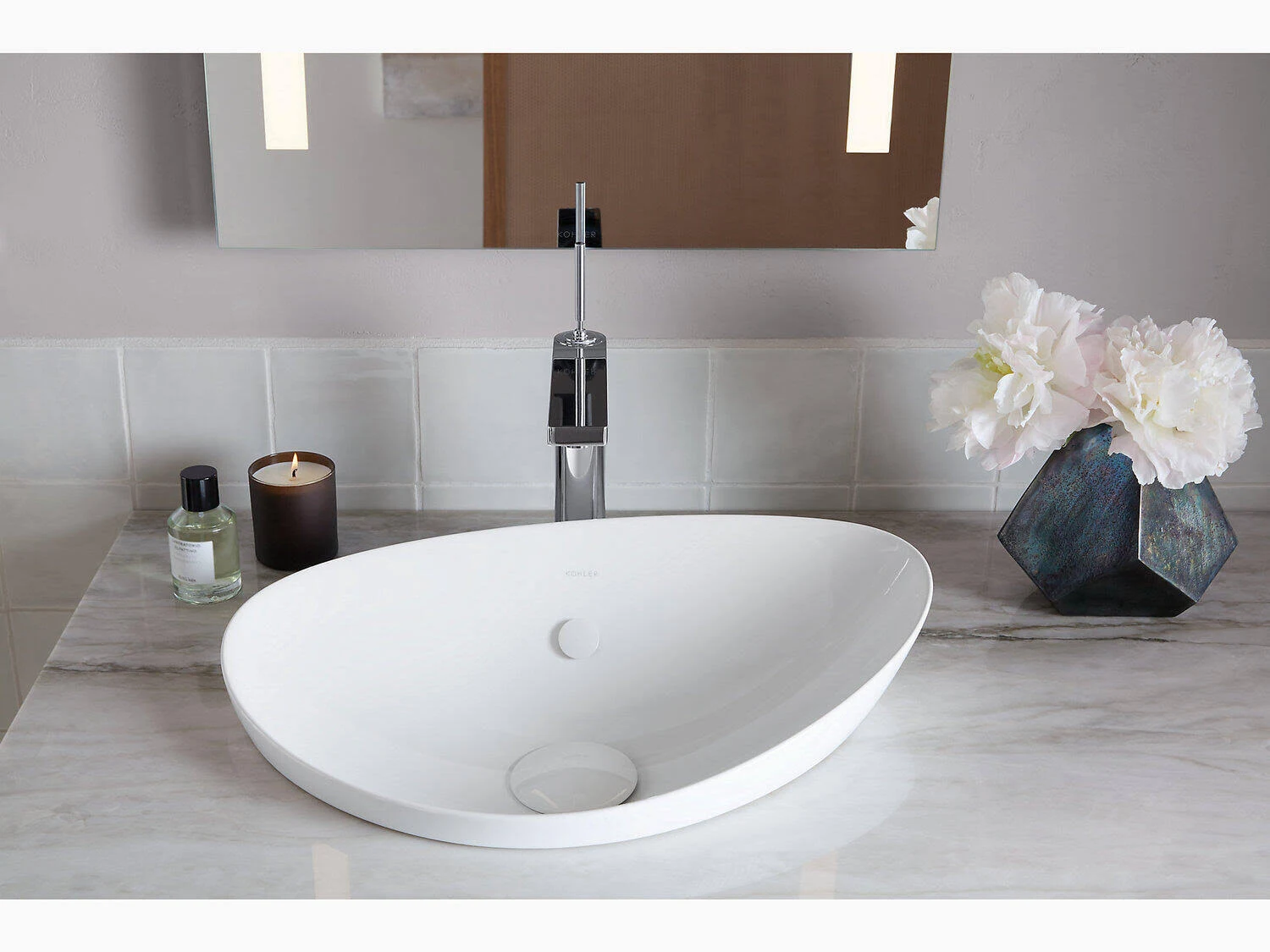 Kohler K-20704-7 Veil Vessel Bathroom Sink - Black Black