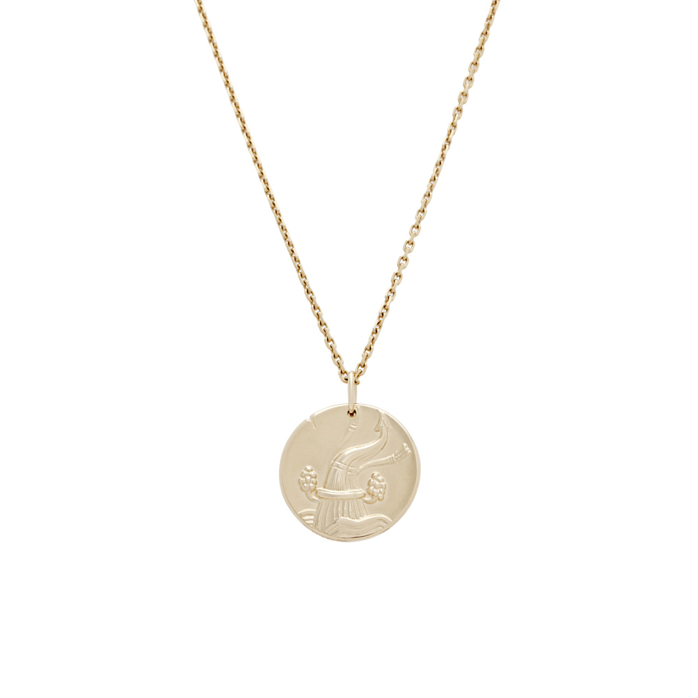 Van Cleef & Arpels Zodiac Aqualy (aquarius) Necklace 18K Yellow Gold