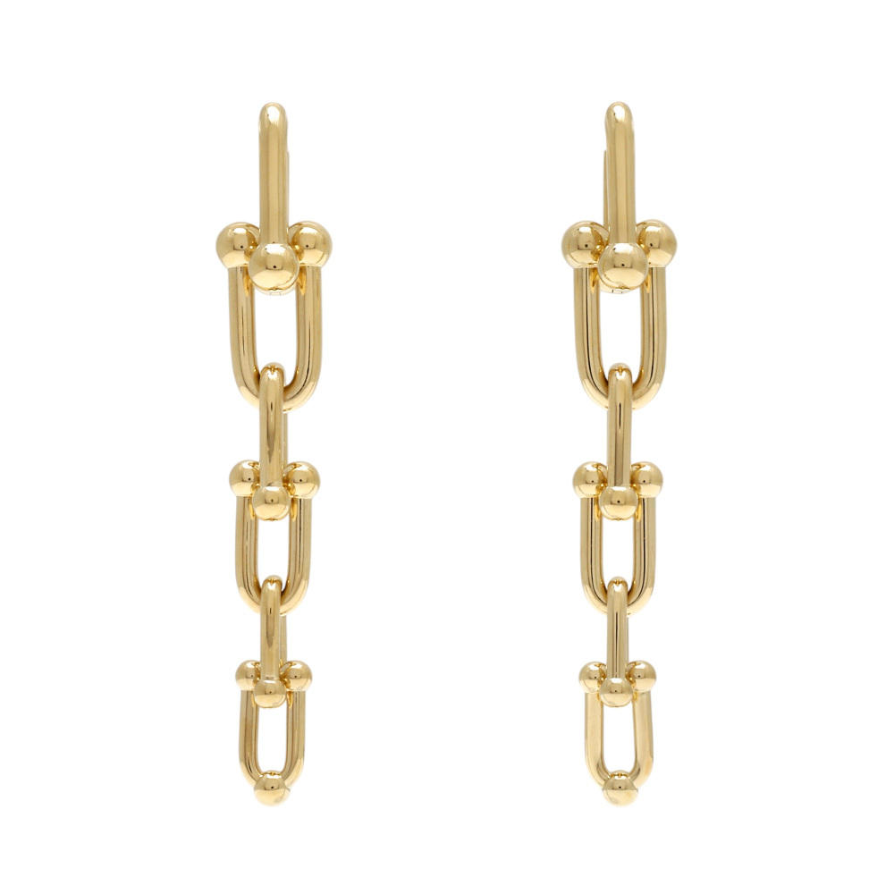 Tiffany & Co. Hardware Graduated Earrings 18K Yellow Gold 60006354