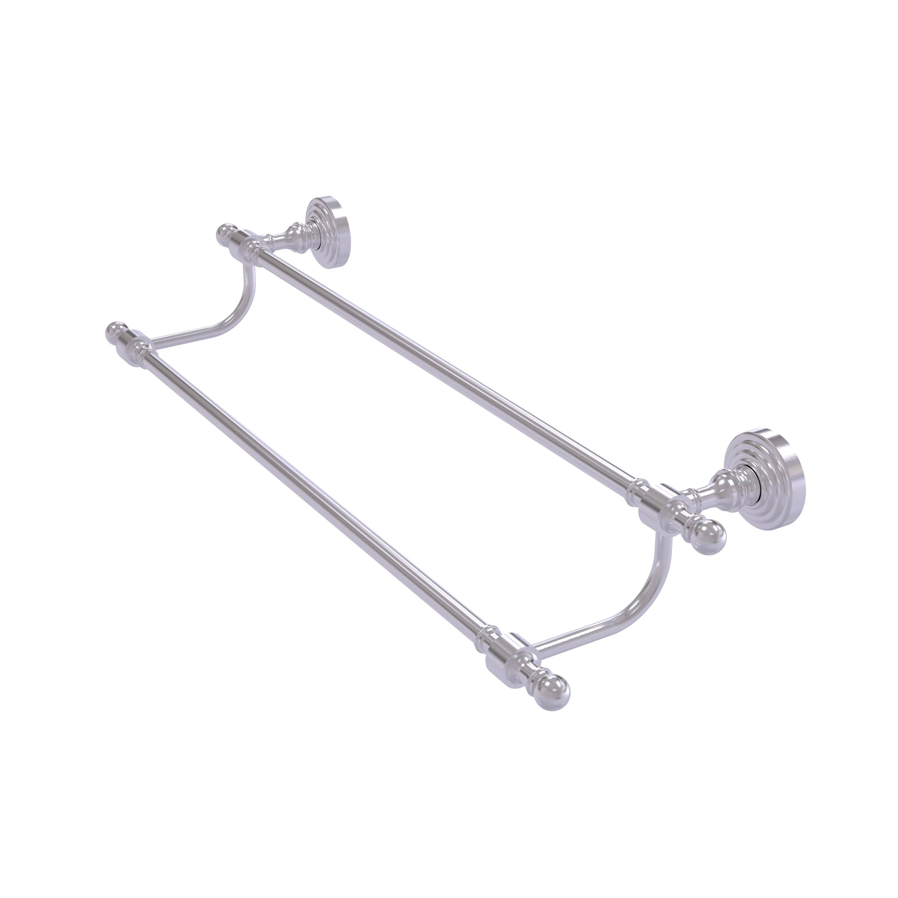Allied Brass Retro Wave Collection 24 inch Double Towel Bar Satin Chrome