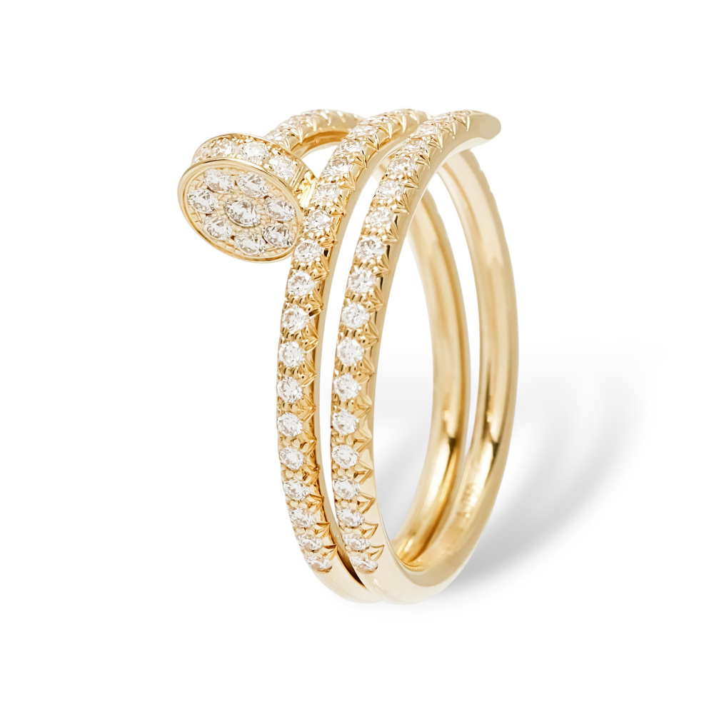 Cartier Juste un Clou Ring 18K Yellow Gold Diamond B4211900