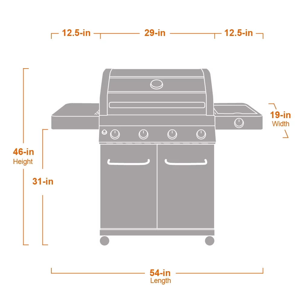 Monument Grills 41847NG 4 Burner Natural Gas Grill