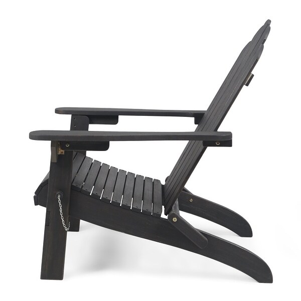 Hollywood Foldable Acacia Adirondack Chair by Christopher Knight Home