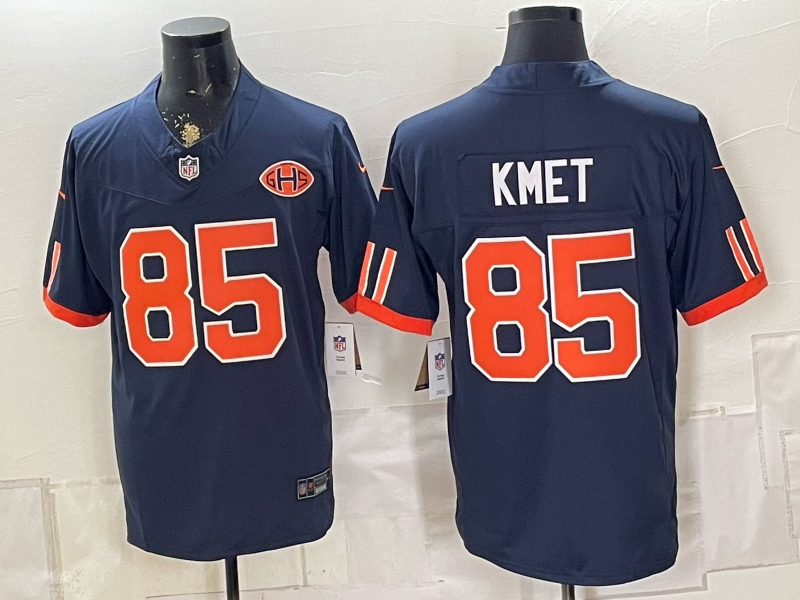 Men's Chicago Bears Cole Kmet #85 Navy 2026 Rivalries Collection Game Jersey
