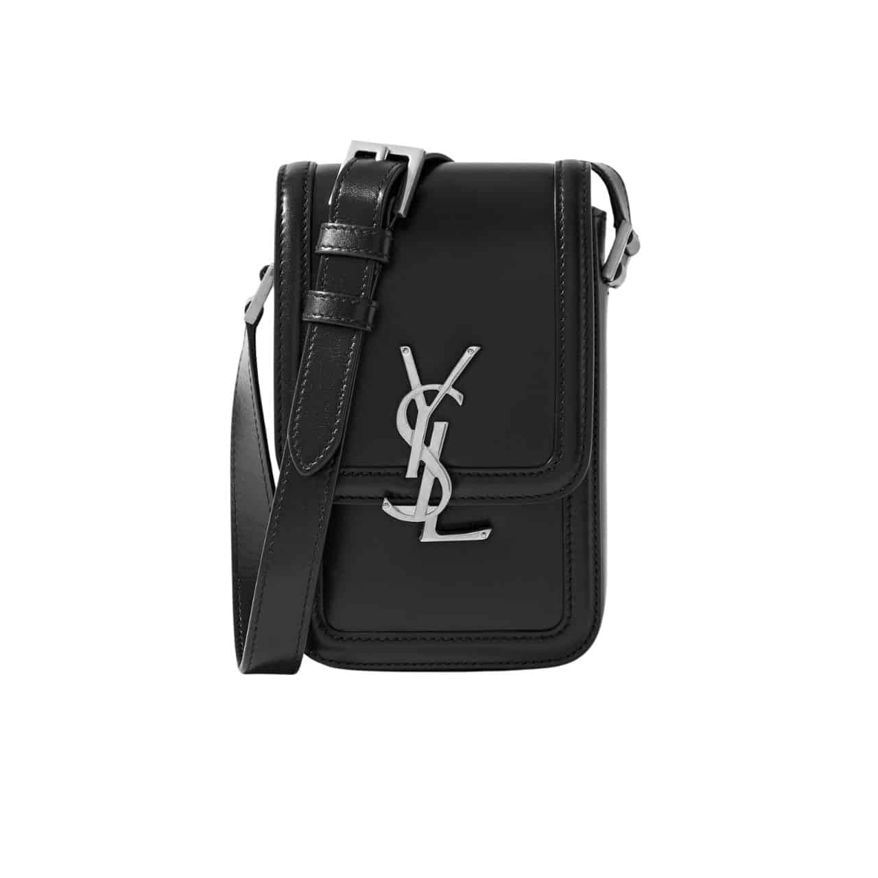 Saint Laurent Solferino Mini Bag In Smooth Leather Black 11Cm