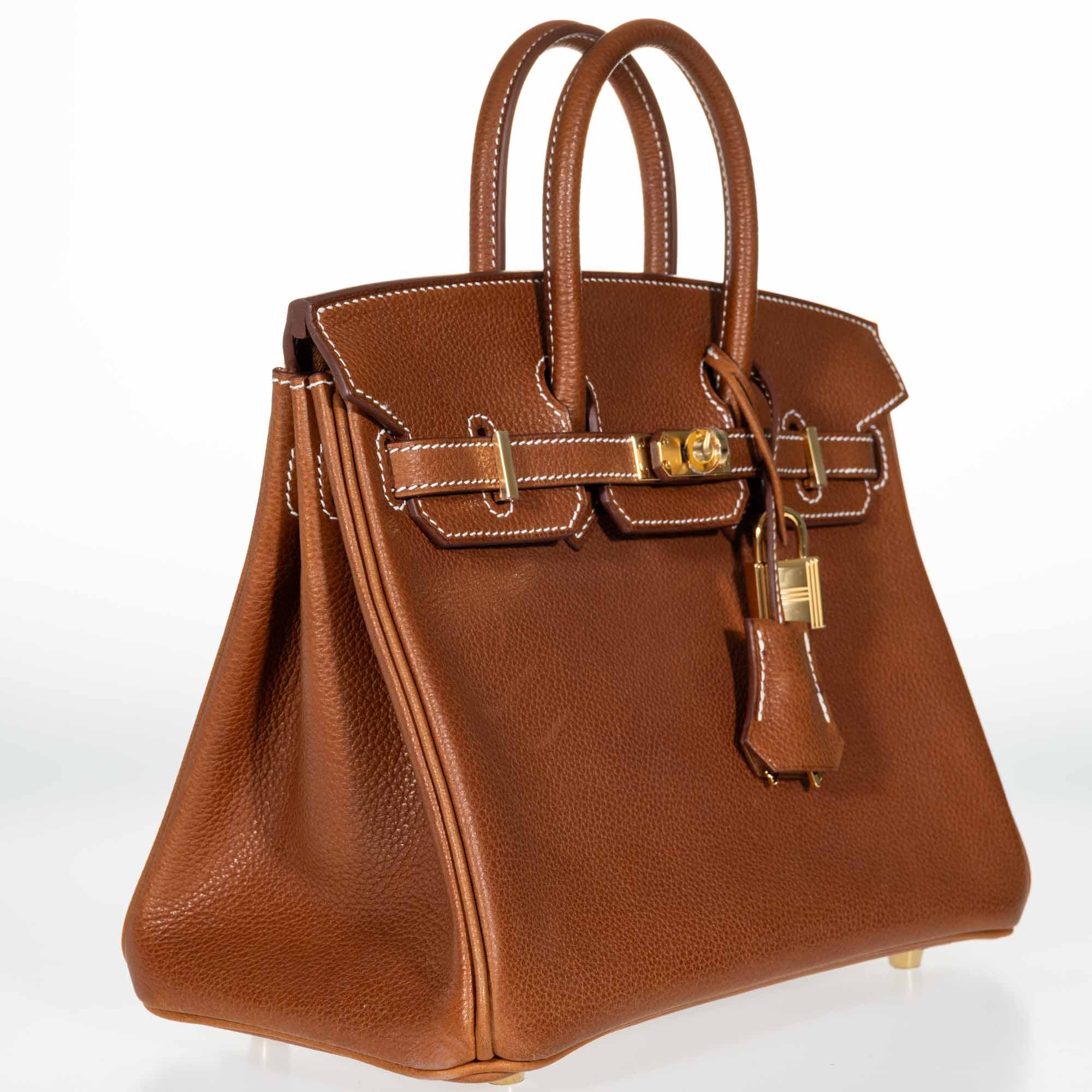 Hermès Birkin 25 Fauve Barenia Faubourg Gold Hardware