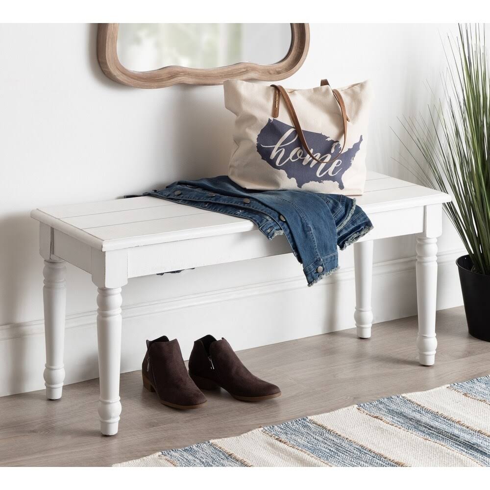 Kate and Laurel Cates Barnwood Bench - 42x14x19 - Brown