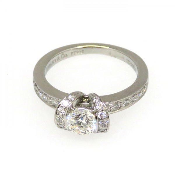 Tiffany & Co. Tiffany Platinum 950 Tiffany Ring PT950 Ring I Diamond