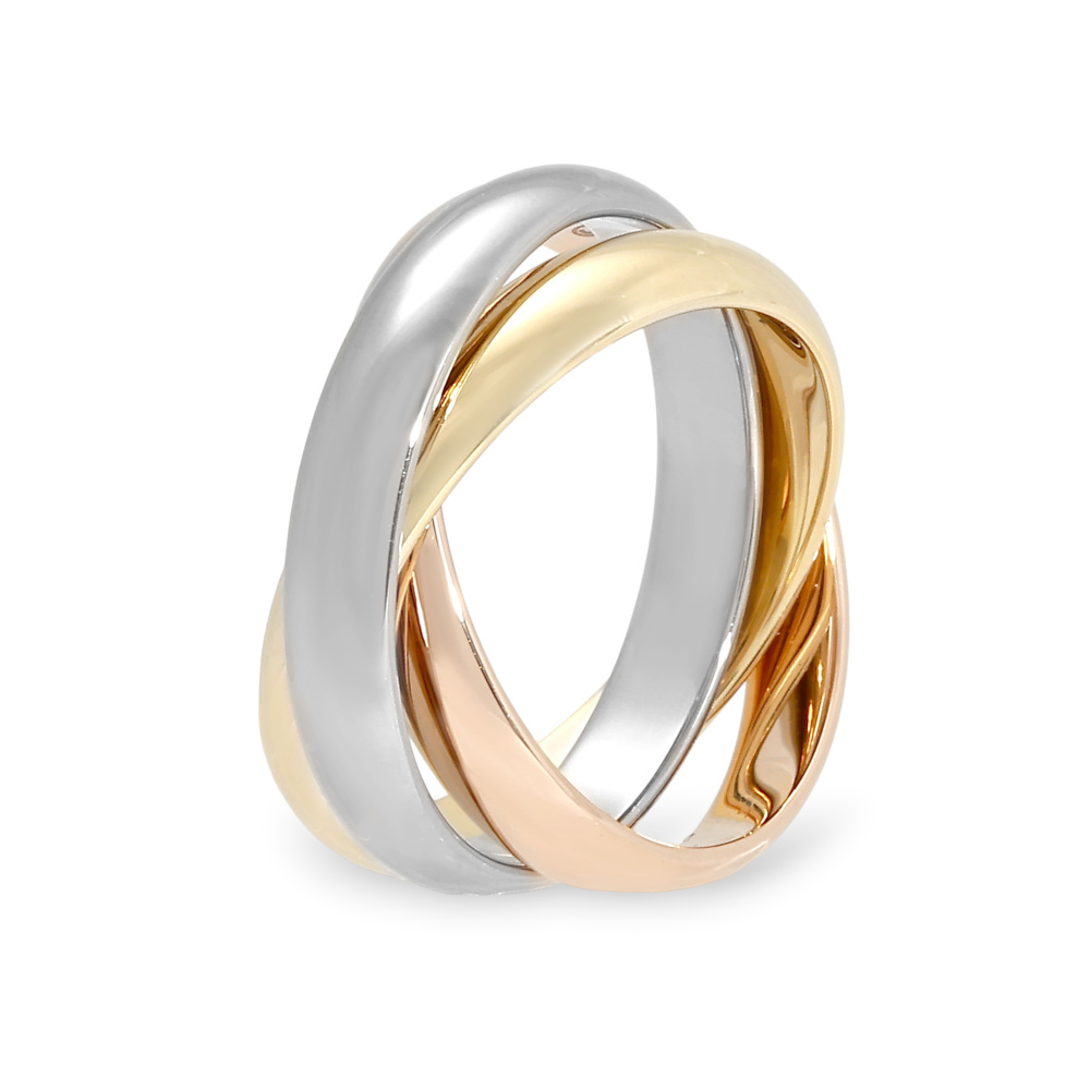 Cartier Trinity Ring Tri-Gold