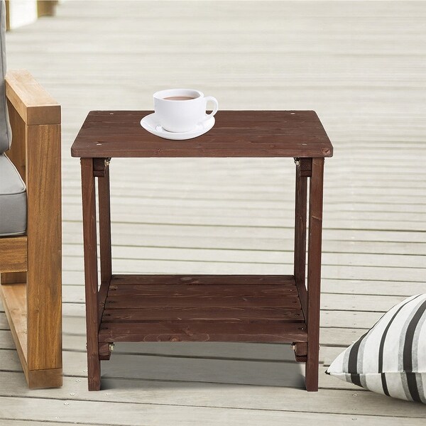 Patio Fir Wood End,Coffee,Side Table