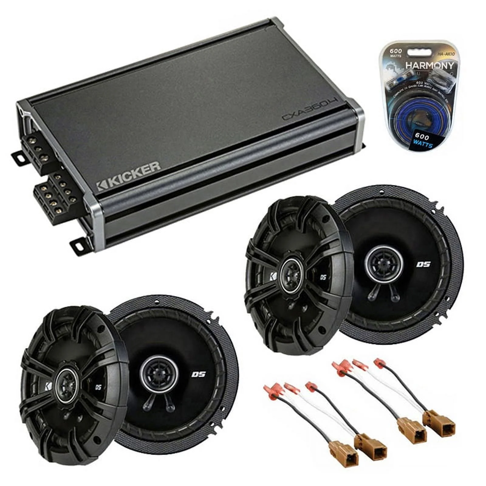 Fits Nissan Pathfinder 2001-2004 Speaker Upgrade Kicker (2) DSC65 & CXA360.4 Amp
