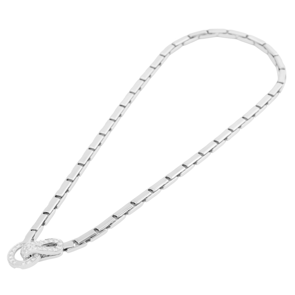 Cartier Agraf Necklace 18K White Gold Diamond N70203500