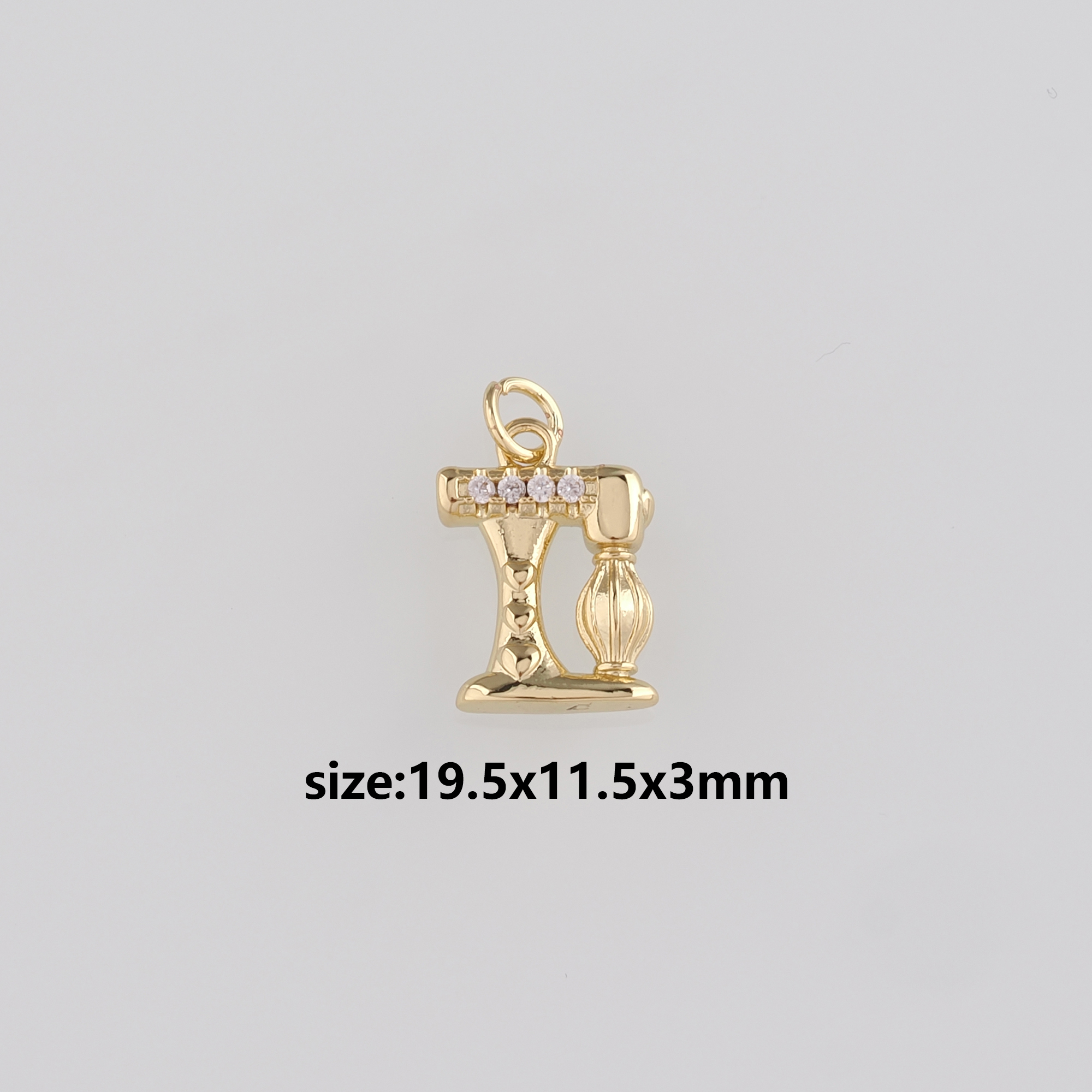 18K Gold Filled Blender Pendant,Dainty Blender Charm Earrings Necklace for DIY Jewelry Making Supply