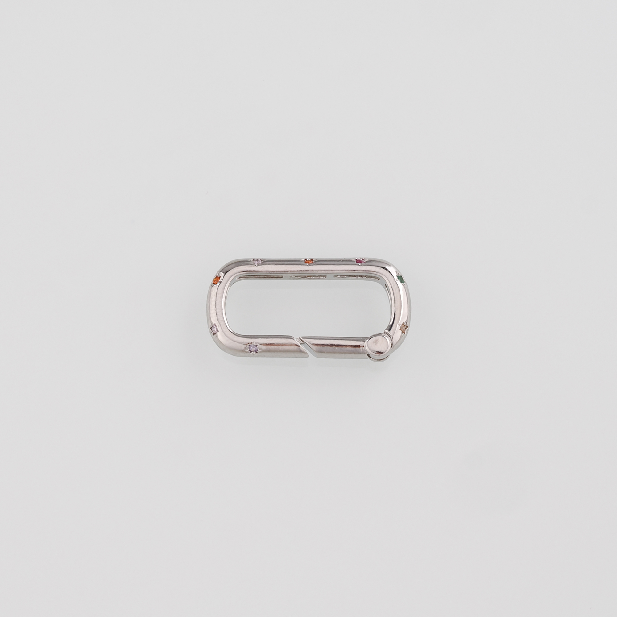 18K Gold Filled Oval Carabiner Clasp,Snap Buckle Bracelet Necklace for DIY Jewelry Finding Necklace Bracelet